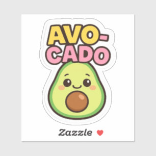 Kawaii Avocado Sticker Klistermärken