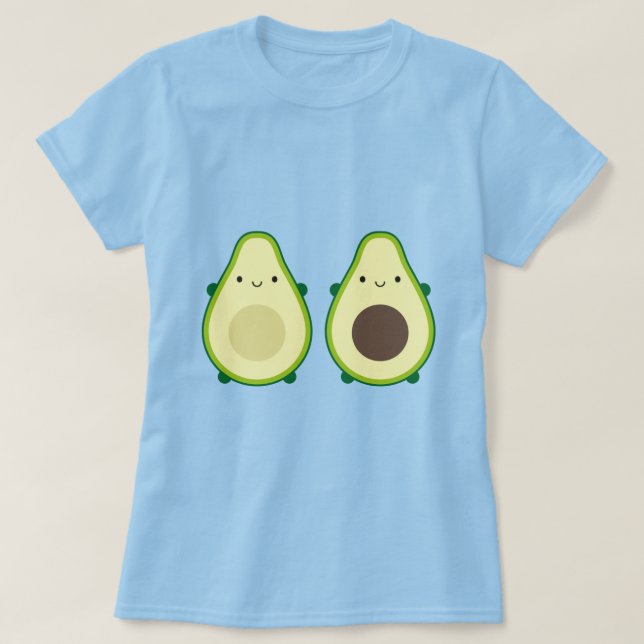 Kawaii Avocado T Shirt (Design framsida)