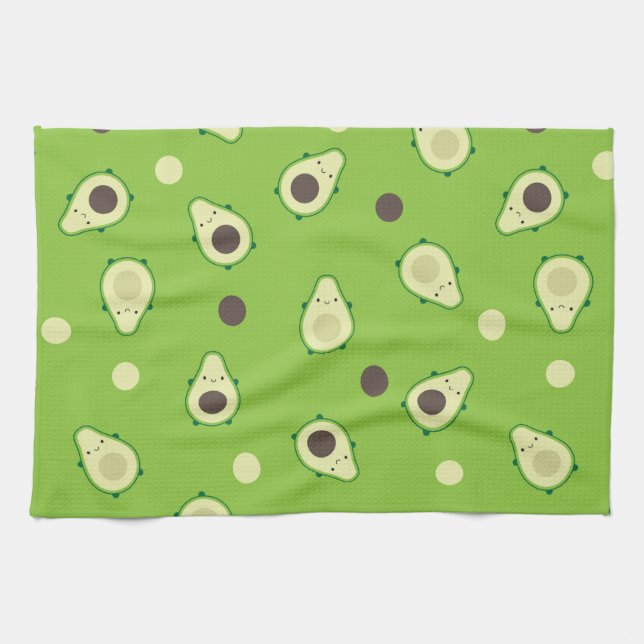 Kawaii Avocados Kökshandduk (Horisontell)