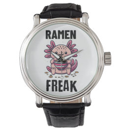 Kawaii Axalotl ätande Ramen Armbandsur