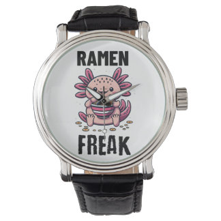 Kawaii Axalotl ätande Ramen Armbandsur