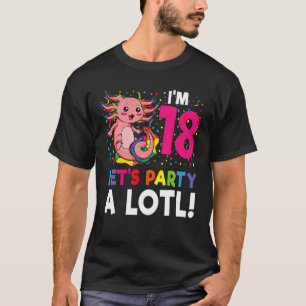 Kawaii Axolotl 18:e födelsedagsgåva 18 år gammal G T Shirt