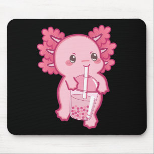 Kawaii Axolotl Boba Bubble Tea Tonåring Girl Kids  Musmatta