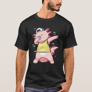 Kawaii Axolotl Dabbing Funny Dabber Dab T Shirt