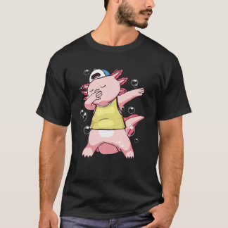Kawaii Axolotl Dabbing Funny Dabber Dab T Shirt