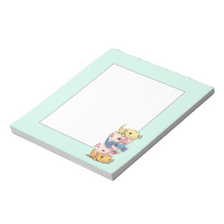 Kawaii Axolotl Friends Anteckningsblock