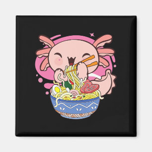 Kawaii Axolotl Ramen Japansk Anime Noodle Kids Te Magnet