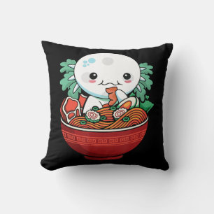 Kawaii Axolotl Ramen Japanska Anime Älskare Tonåri Kudde