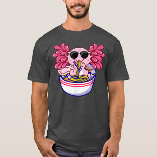 Kawaii Axolotl Ramen Noodles Japans Gift T Shirt