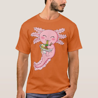 Kawaii Axolotl Ramen Noodles Japansk Anime Axolot T Shirt