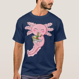 Kawaii Axolotl Ramen Noodles Japansk Anime Axolot T Shirt