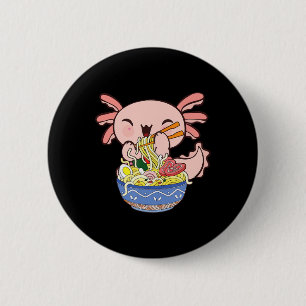Kawaii Axolotl Ramen Noodles Japanska Kids T Knapp