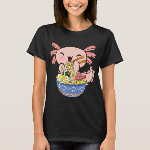 Kawaii Axolotl Ramen Noodles Japanska Kids T Shirt
