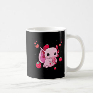 Kawaii Axolotl Strawberry Mjölk Shake Anime Gift G Kaffemugg