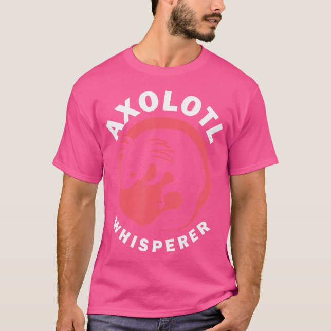 Kawaii Axolotl Whisperer Salamander T Shirt (Framsida)