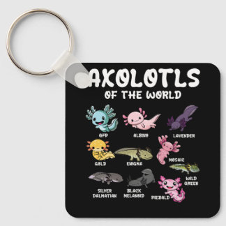 Kawaii Axolotls Älskare Oc Nyckelring
