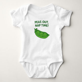 Kawaii Baby Bodysuie– Peas Out Nap Time Outfit T Shirt
