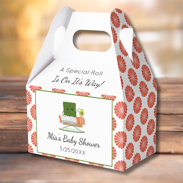 Kawaii Baby Shower: Sushi and Salmon Roll Theme Presentaskar (Skapare uppladdad)