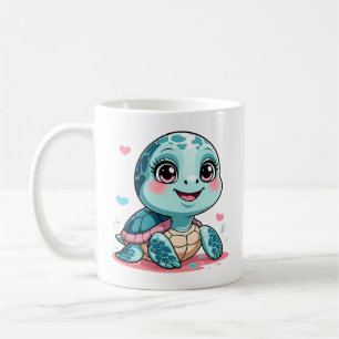 Kawaii Baby Sköldpadda Mugg