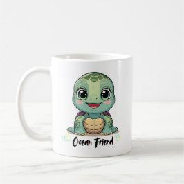 Kawaii Baby Turtle Mug Kaffemugg