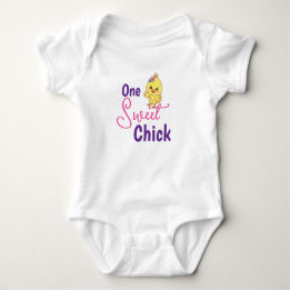 Kawaii Babykycklingar En söt kyckling Vit babyblus T Shirt