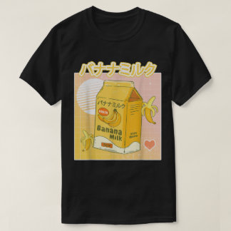 Kawaii Banana Milk Japanese Aesthetic Design T Shirt