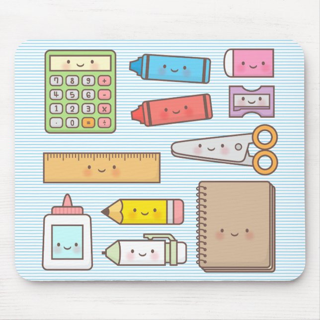Kawaii Barn Skolmaterial Musmatta (Framsidan)