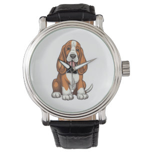 Kawaii Basset Hound Puppy Armbandsur