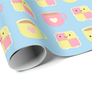 Kawaii Battenberg Cake & Kopp of Tea Presentpapper