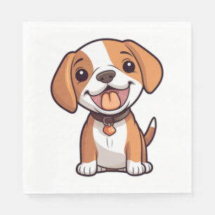 Kawaii Beagle Puppy Pappersservett