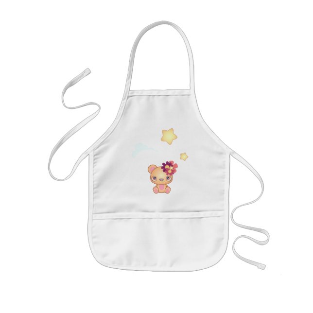 Kawaii Bear Barnförkläde (Framsidan)