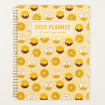 Kawaii Bear Donut Mönster Personlig Planner