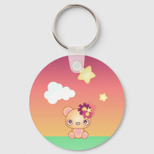 Kawaii Bear Nyckelring