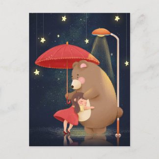 Kawaii Bear Vykort