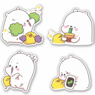 Kawaii Bears Sticker Klistermärken