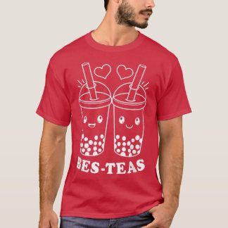 Kawaii Bes Teas Bubble Tea Cute Boba Besties T Shirt