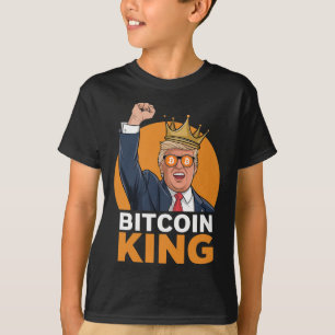 Kawaii Bitcoin Kung Trump Crypto Shades Bitcoin Ev T Shirt