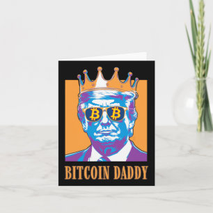 Kawaii Bitcoin pappa Trump Crypto Kung Bitcoin Chi Kort