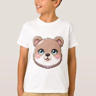 Kawaii Björn Huvud T Shirt