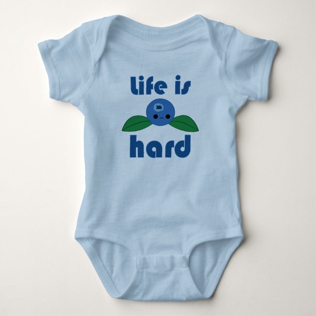 Kawaii blåbärliv är den hårda begynna rankan tee (Framsida)