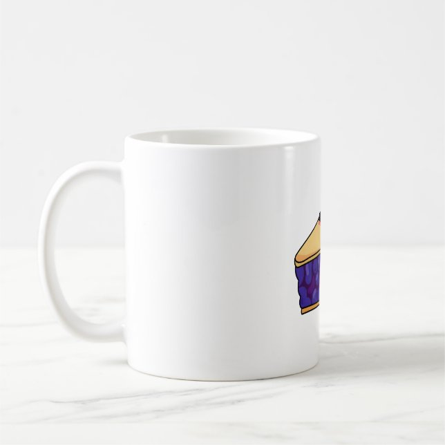 Kawaii blåbärspaj kaffemugg (Vänster)