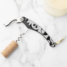 Kawaii Black and White Panda Mönster