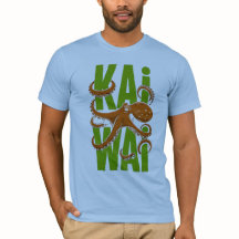 Kawaii Bläckfisk Japansk Stil Illustrerad T-Shirt