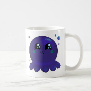 Kawaii bläckfisk kaffemugg