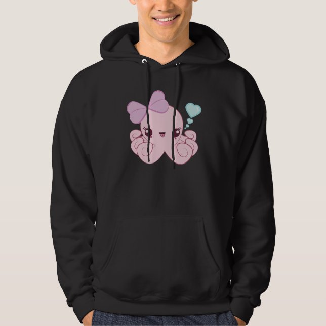 Kawaii bläckfiskHoodie Hoodie (Framsida)