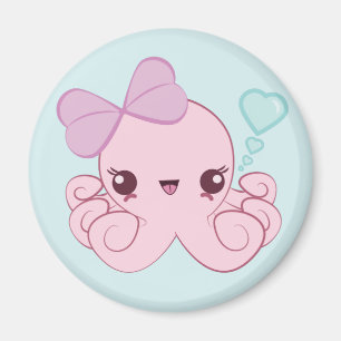 Kawaii bläckfiskmagnet magnet