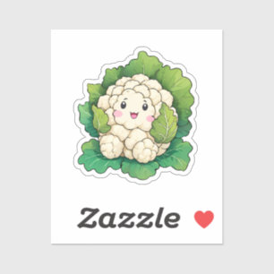 Kawaii Blomkål Klistermärken