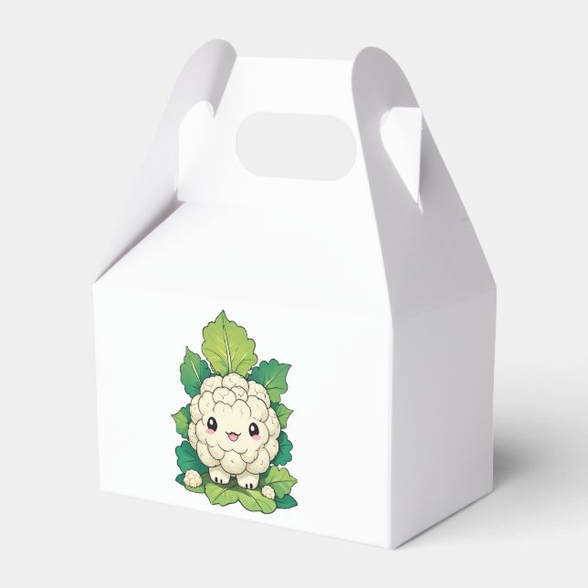 Kawaii Blomkål Presentaskar (Framsidan Sidan)