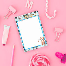 Kawaii Blue färg med tassar söta kattungar på 4 tu