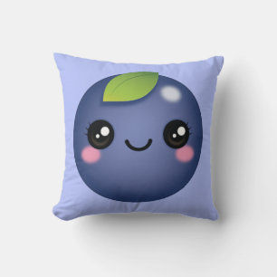 Kawaii Blueberry Dekorativ kudde